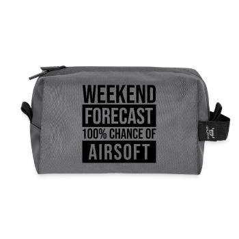 L’airsoft - Trousse de toilette en tissu recyclé - anthracite - Devant