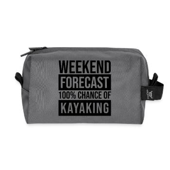 Kayaking - Recycled Toiletry Zip Bag - anthracite - Front