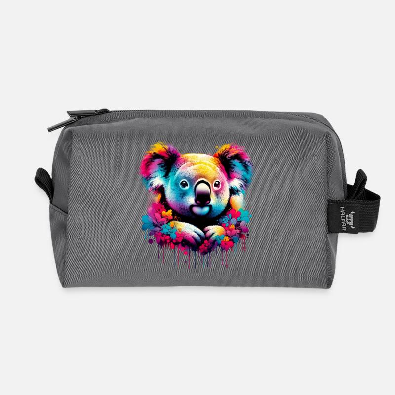 Koala - Recycelte Kulturtasche - Anthrazit