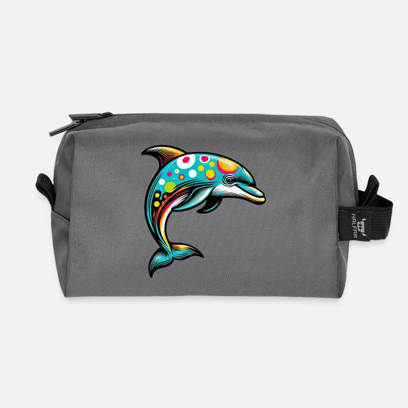 Delfin - Recycelte Kulturtasche - Anthrazit