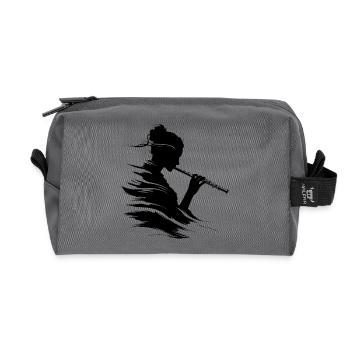 Flûtiste - Trousse de toilette en tissu recyclé - anthracite - Devant