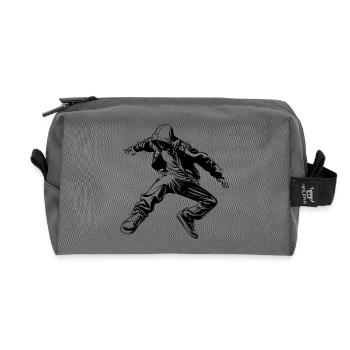 Dessin B-Boy - Trousse de toilette en tissu recyclé - anthracite - Devant