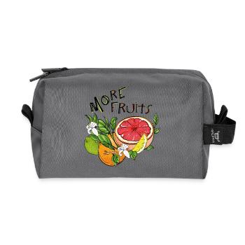 Plus de fruits - Trousse de toilette en tissu recyclé - anthracite - Devant