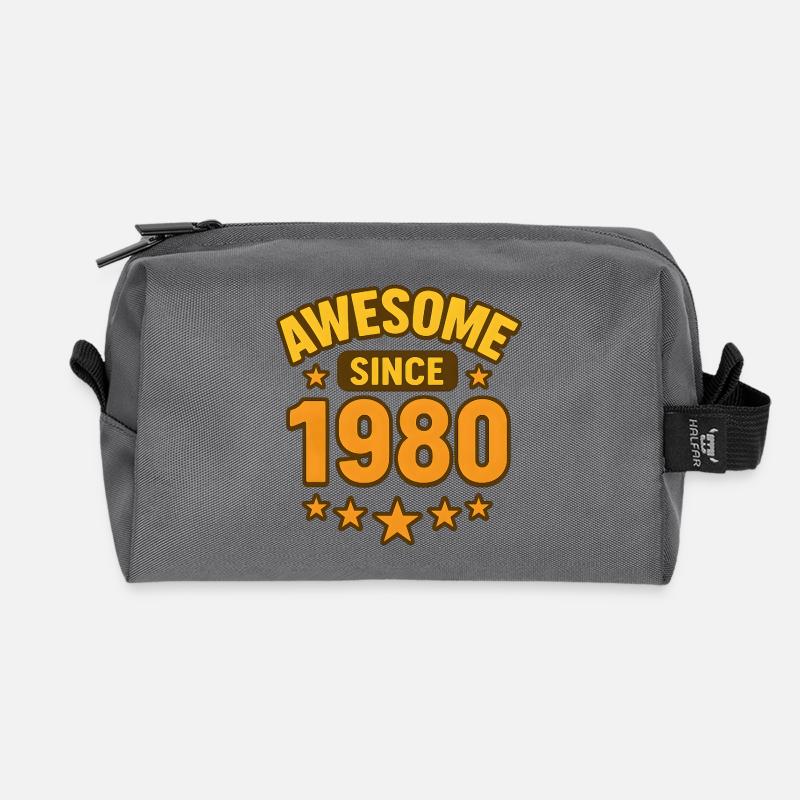 Awesome since 1980 - Recycelte Kulturtasche - Anthrazit