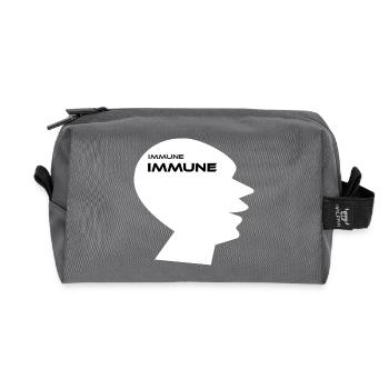 IMMUNE IMMUN V.2 - Do your own thing! Motivation - Recycled Toiletry Zip Bag - anthracite - Front
