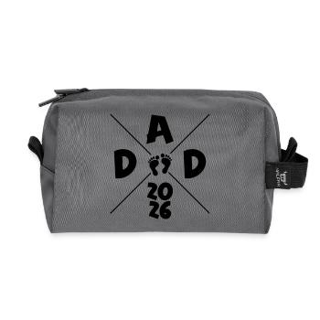 Dad 2026 - Recycled Toiletry Zip Bag - anthracite - Front