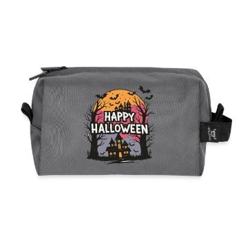 Halloween Haunted Fantasy - Recycled Toiletry Zip Bag - anthracite - Front