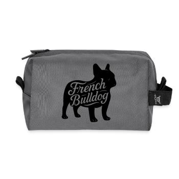French bulldog frenchi Bully Bulldogge hundeshirt - Recycelte Kulturtasche - Anthrazit - Vorne