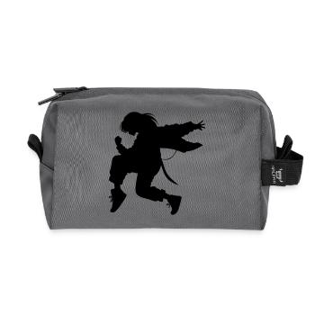 Breakdance B-Girl Silhouette en action - Trousse de toilette en tissu recyclé - anthracite - Devant