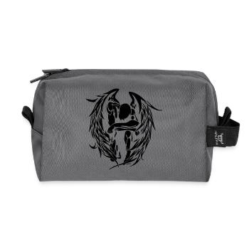 Archangel Michael - Angel Spirit & Soul - Recycled Toiletry Zip Bag - anthracite - Front