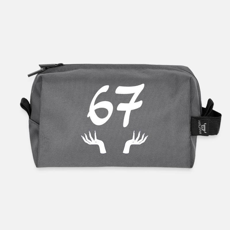67 Six-Seven - Recycelte Kulturtasche - Anthrazit