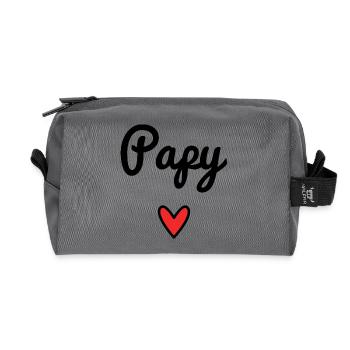 OPA. PAPA. VATERTAG. FROHER VATERTAG - Recycelte Kulturtasche - Anthrazit - Vorne