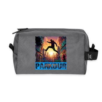 Parkour - Recycelte Kulturtasche - Anthrazit - Vorne
