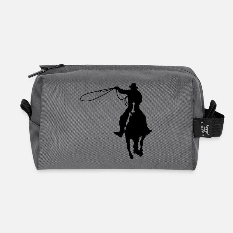 Cowboy - Recycelte Kulturtasche - Anthrazit