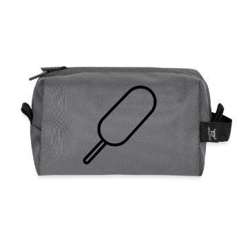 corn dog - Recycled Toiletry Zip Bag - anthracite - Front