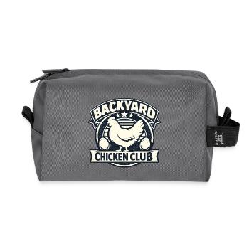 Backyard Chicken Club - Recycled Toiletry Zip Bag - anthracite - Front