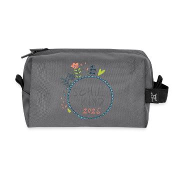 Écolier 2026 - Trousse de toilette en tissu recyclé - anthracite - Devant
