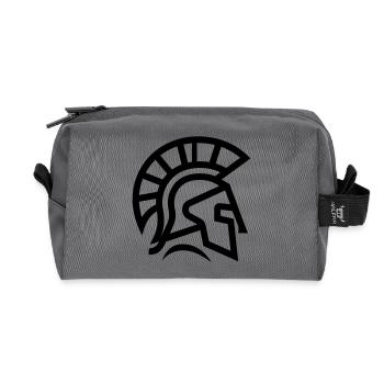Spartan - Recycled Toiletry Zip Bag - anthracite - Front