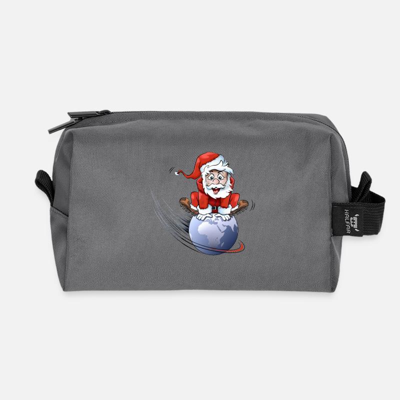 Santa Claus - Recycelte Kulturtasche - Anthrazit