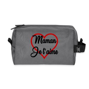 MOTHER'S DAY. HAPPY MOTHER'S DAY - Recycled Toiletry Zip Bag - anthracite - Front