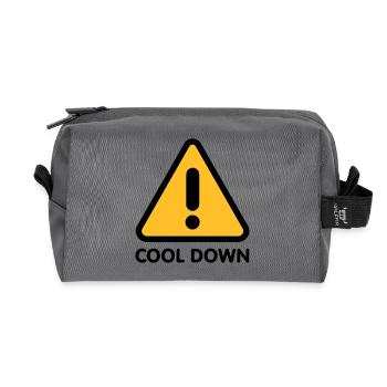 Cool down - Recycelte Kulturtasche - Anthrazit - Vorne