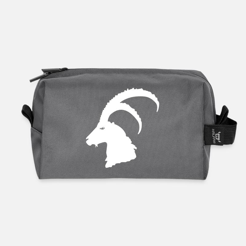 Steinbock - Recycelte Kulturtasche - Anthrazit