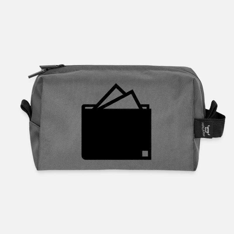Geld - Recycelte Kulturtasche - Anthrazit