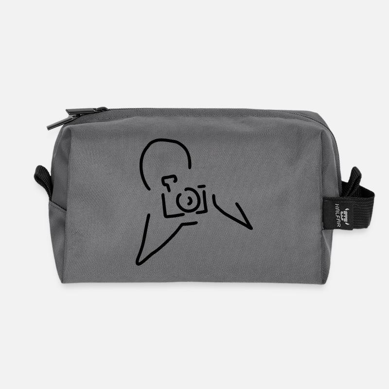 fotograf mit kamera - Recycelte Kulturtasche - Anthrazit