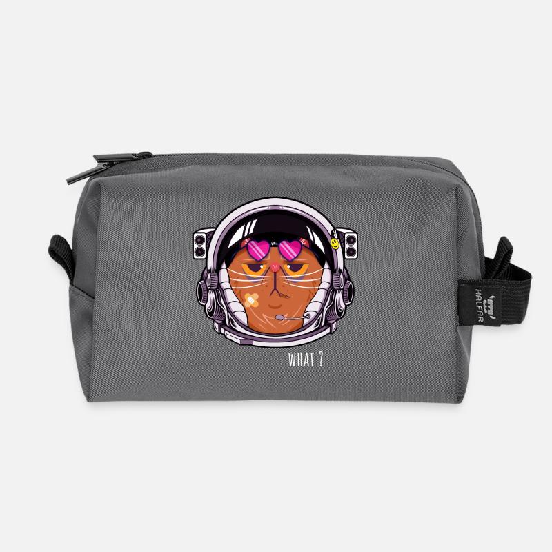 Cosmocat - Recycled Toiletry Zip Bag - anthracite