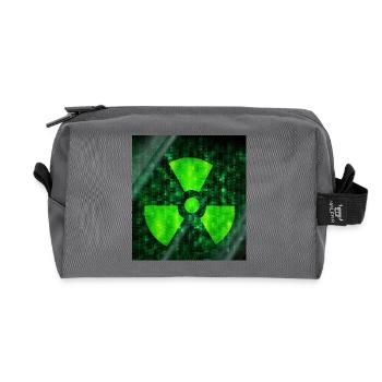 Cybersecurity Warning Icon - Recycelte Kulturtasche - Anthrazit - Vorne