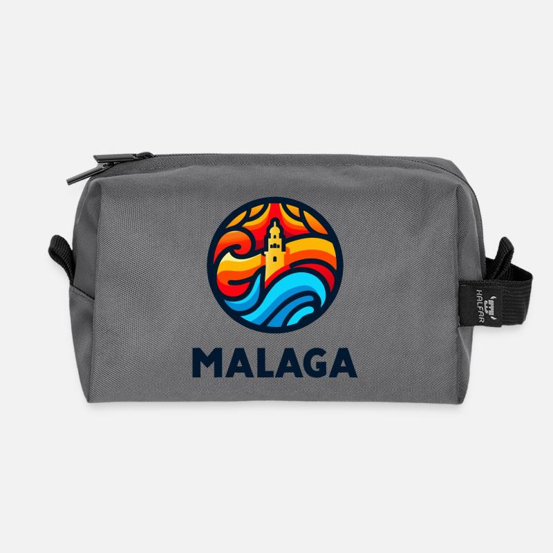 Málaga 3 - Recycelte Kulturtasche - Anthrazit