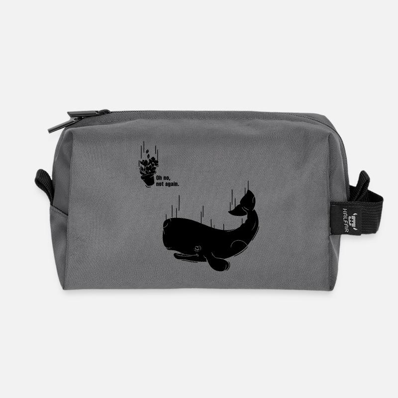Petunia & Whale - Recycelte Kulturtasche - Anthrazit