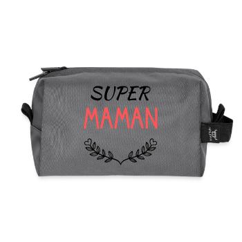 ALLES GUTE ZUM GEBURTSTAG. SCHÖNEN MUTTERTAG. MAMA. FEST - Recycelte Kulturtasche - Anthrazit - Vorne