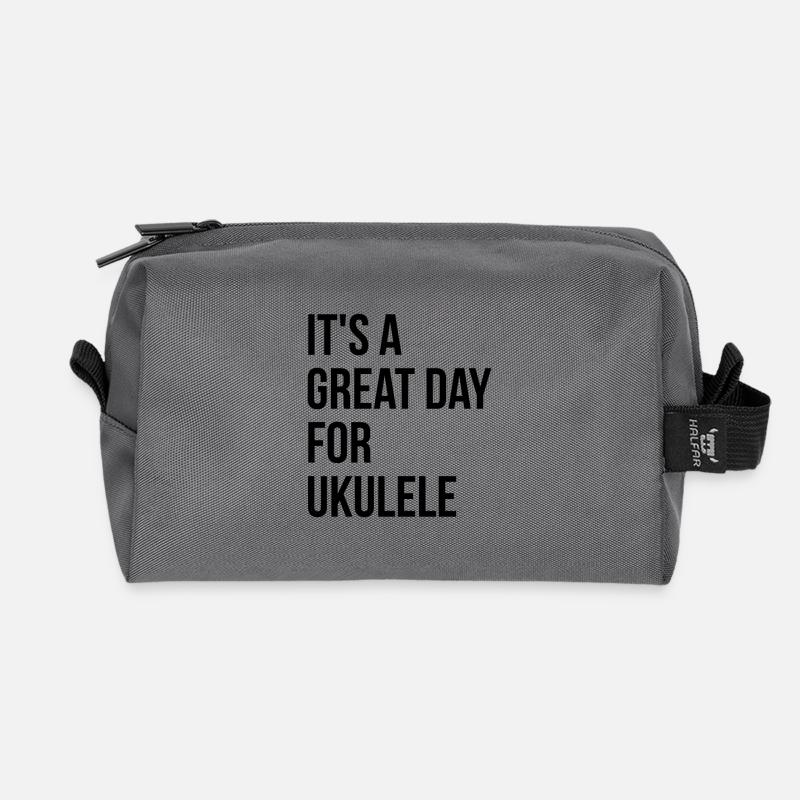 Ukulele - Recycelte Kulturtasche - Anthrazit