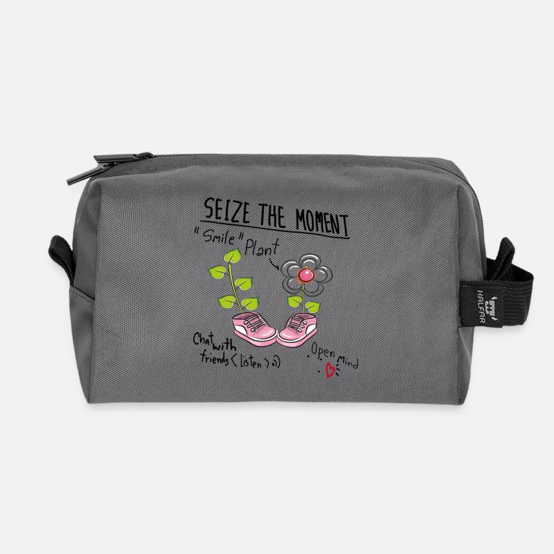 seize the moment - Recycelte Kulturtasche - Anthrazit