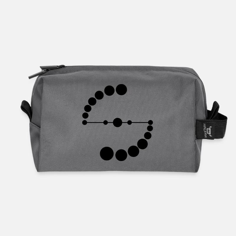 Kosmische DNA-Spirale - Recycelte Kulturtasche - Anthrazit