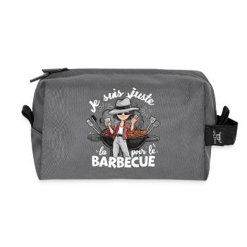 Vatertagsgeschenk Barbecue Master Grill - Recycelte Kulturtasche - Anthrazit - Vorne
