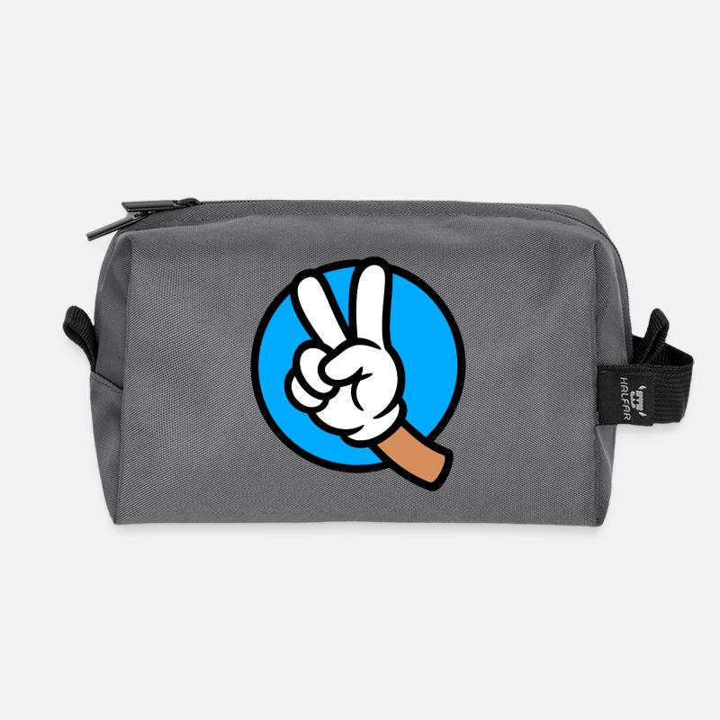 Yes! - Recycled Toiletry Zip Bag - anthracite
