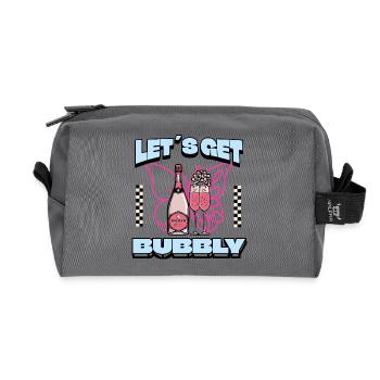 Let's Get Bubbly – Prosecco Spritz Vibes, Bachelor Party - Recycled Toiletry Zip Bag - anthracite - Front