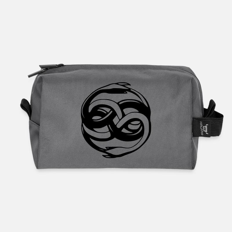Sandwurm Auryn - Recycelte Kulturtasche - Anthrazit