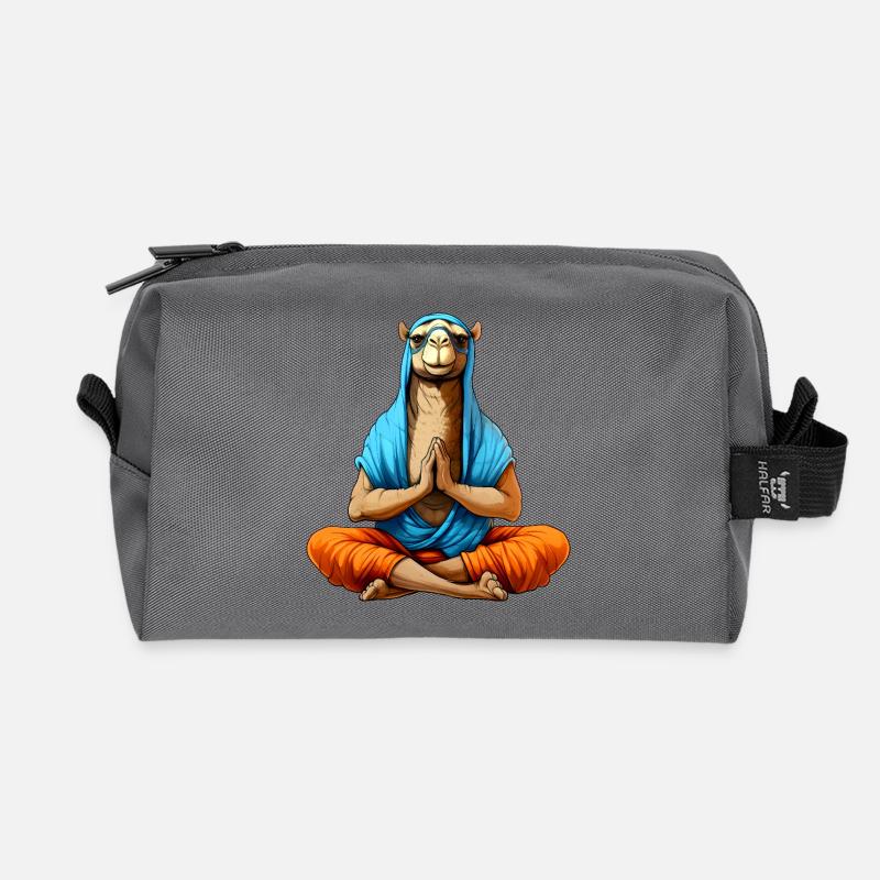 Yoga Kamel - Recycelte Kulturtasche - Anthrazit