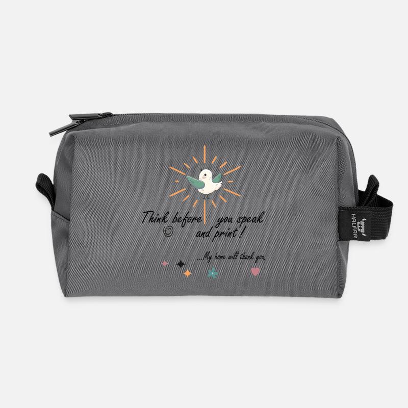 Think - Recycelte Kulturtasche - Anthrazit