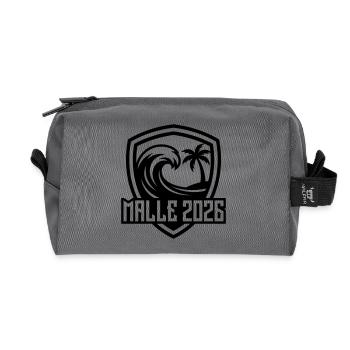 Blason de plage Malle 2026 - Trousse de toilette en tissu recyclé - anthracite - Devant
