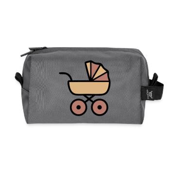 Stroller Baby Boho Icon - Recycled Toiletry Zip Bag - anthracite - Front
