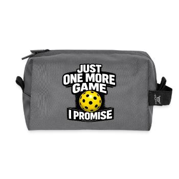 Nur noch ein Spiel, ich verspreche - Recycelte Kulturtasche - Anthrazit - Vorne