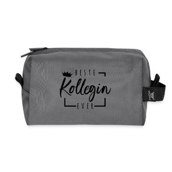 Beste Kollegin Ever - Recycelte Kulturtasche - Anthrazit - Vorne