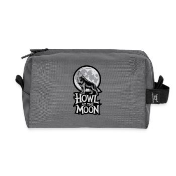 Vollmond – Howl at the Moon - Recycelte Kulturtasche - Anthrazit - Vorne