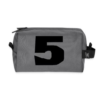 ALLES GUTE ZUM GEBURTSTAG. ALLES GUTE ZUM GEBURTSTAG. JAHRESTAG. - Recycelte Kulturtasche - Anthrazit - Vorne