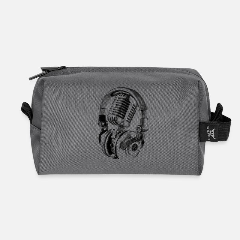 Mikrophon - Recycelte Kulturtasche - Anthrazit