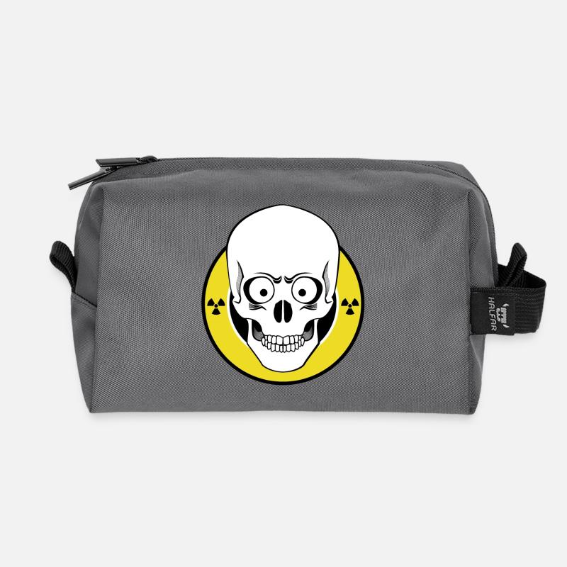 Radioactive Skull - Recycelte Kulturtasche - Anthrazit